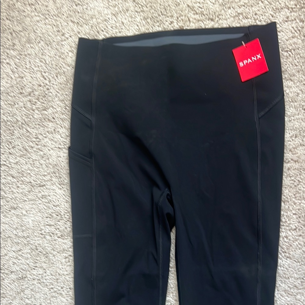 SPANX Jet Black Active Leggings